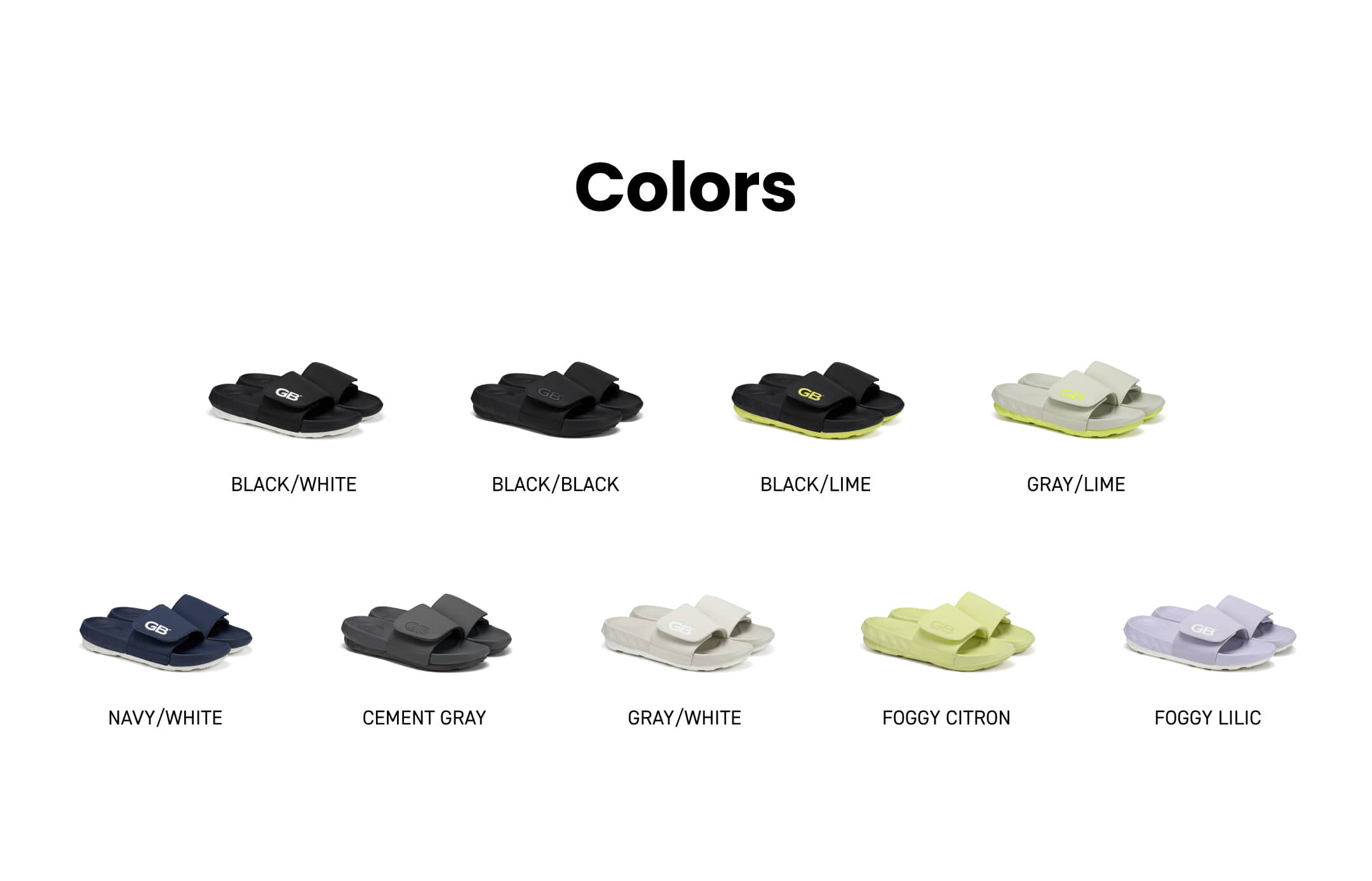 추석 특가 50%] GB PRO SLIDE-BLACK/WHITE - GOALSTUDIO