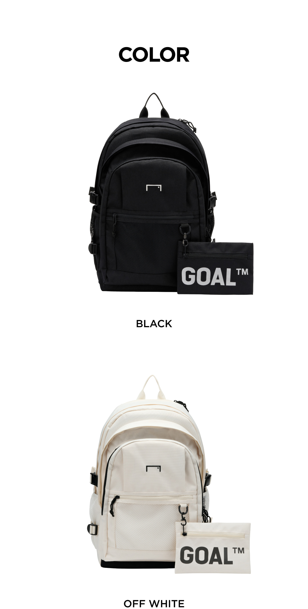 ★GOAL STUDIO★ NYLON UTILITY BACKPACKBLACK G5XBG105#BK NYLON UTILITY BACKPACK-BLACK - GOALSTUDIO