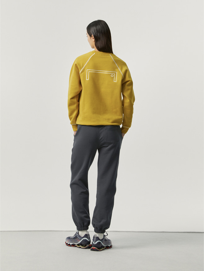 ☆送料無料☆ GOAL STUDIO STITCHED BIG LOGO SWEAT ☆ STITCHED BIG LOGO SWEAT-MUSTARD - GOALSTUDIO