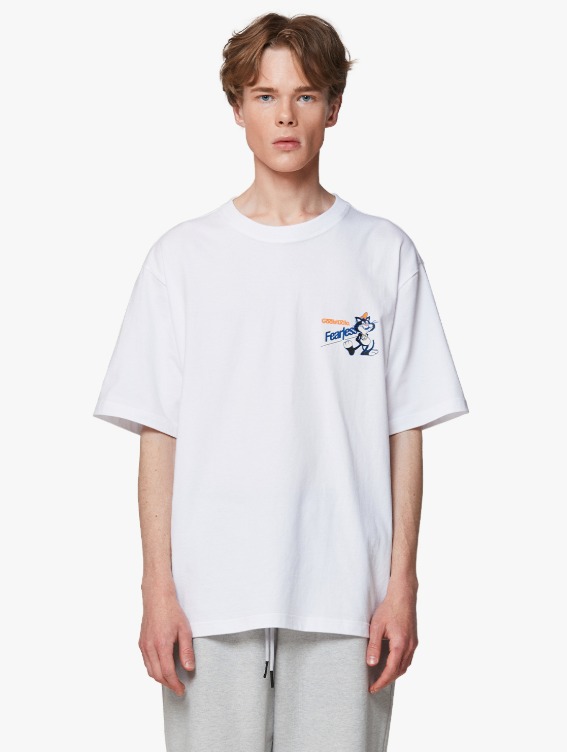 [SEASON OFF 40%] FEARLESS CEREAL BOX TEE - WHITE