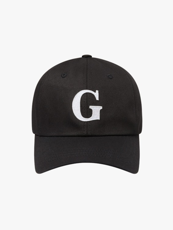 [40%] WHO KNOWS G LOGO BALL CAP - BLACK