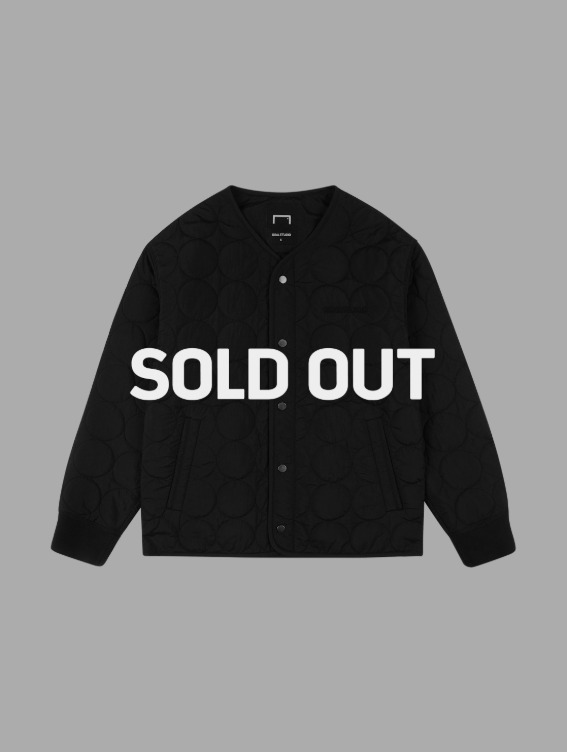 [SOLD OUT][30%]CIRCLE QUILTED CARDIGAN - DARK NAVY