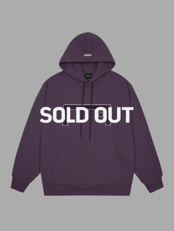 [SOLD OUT][10%]SIGNATURE BIG LOGO HOODIE - PURPLE