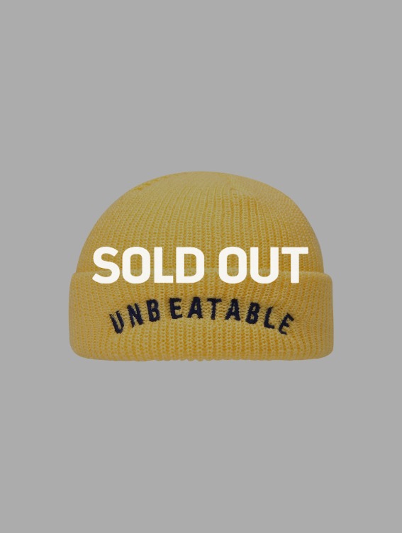 [SOLD OUT][20%]KOMPAKT GOAL LETTERING BEANIE - YELLOW