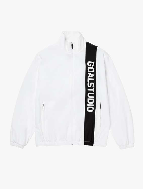 [SPRING SALE 40%] COLOR BLOCK WOVEN STRETCH TRACK JACKET-WHITE