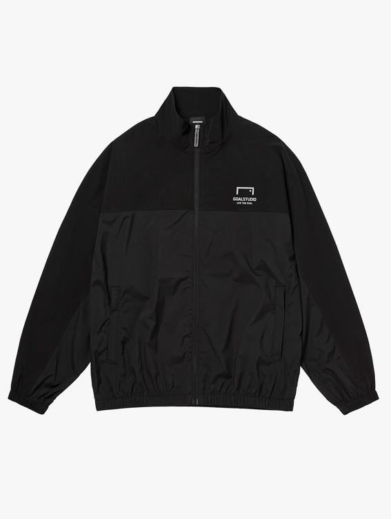 [SALE 30%] SIGNATURE WOVEN STRETCH TRACK JACKET-BLACK