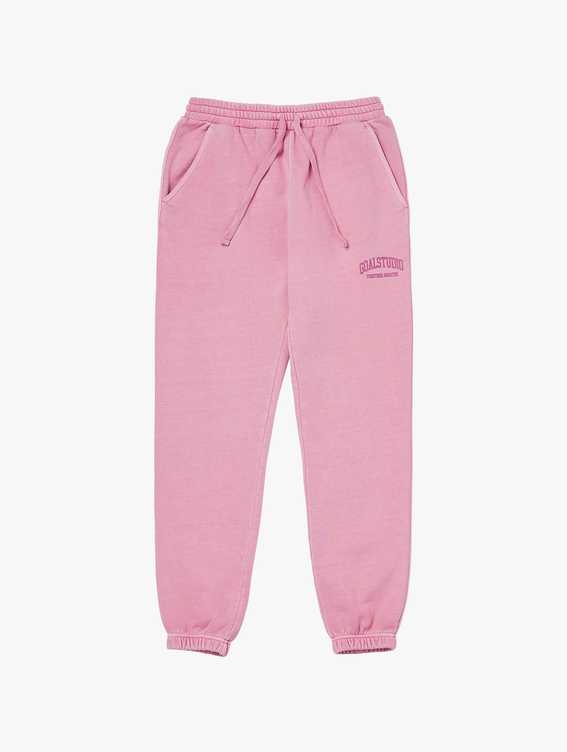 [SALE 20%] LETTERING PIGMENT DYED PANTS-PINK