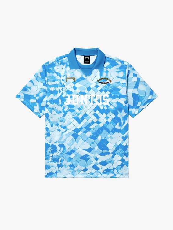 RIO BEACH ALL OVER PATTERN GAME TEE-BLUE