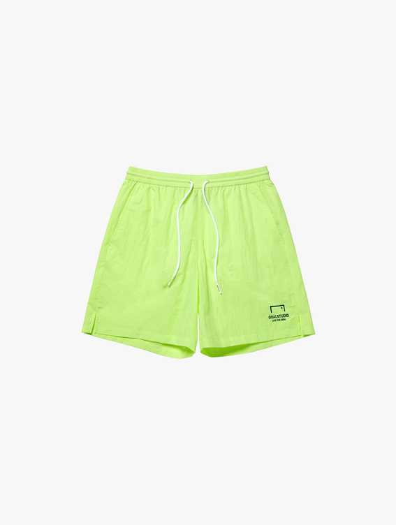 SIGNATURE MESH LINED SHORTS-LIME