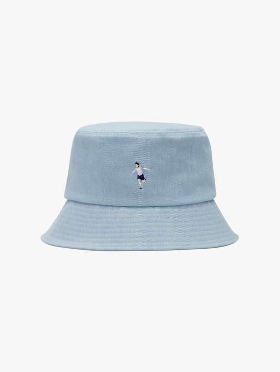GOALSTUDIO [HOT SUMMER 20%] CELEBRATION BUCKET HAT(DENIM)-LIGHT BLUE