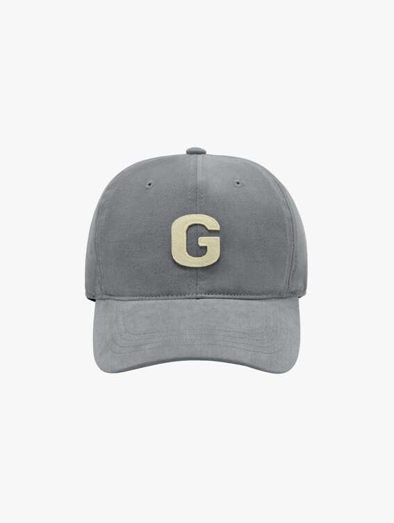 G LOGO PEACHSKIN CAP-GREY