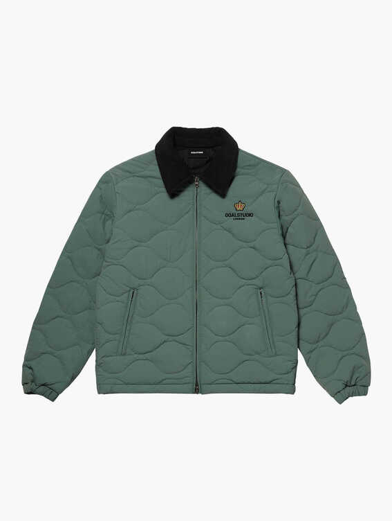 LONDON SERIES QUILTED JACKET-LIGHT GREEN[20%]