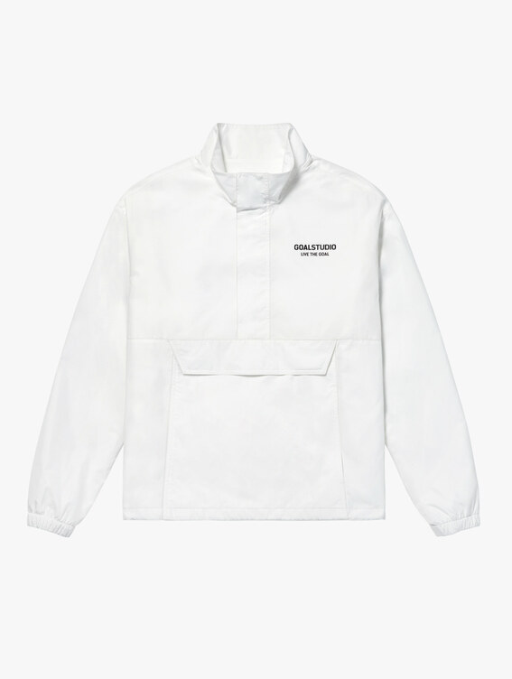 [OUTER 10% SALE] STRETCH WOVEN ANORAK-WHITE