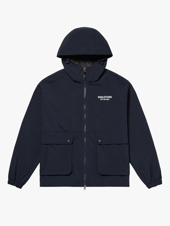 [SALE 30%] 3LAYER HOODED UTILITY JACKET-NAVY