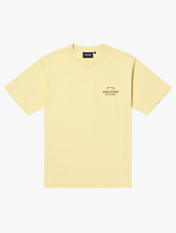 GOALSTUDIO ESSENTIAL BIG LOGO TEE-LIGHT YELLOW