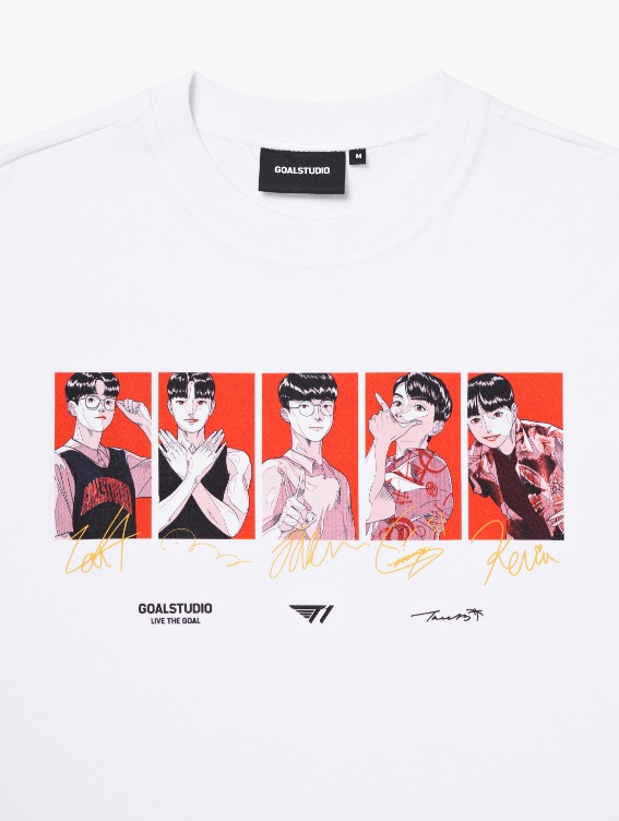 T1 ROMANTIC VACATION GRAPHIC TEE-TEAM-WHITE