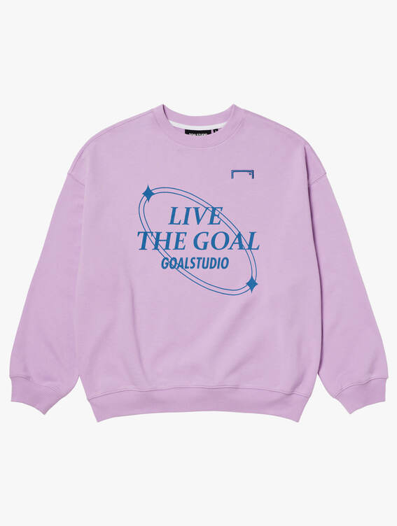 OVER FIT LIVE THE GOAL SWEAT-LIGHT PURPLE
