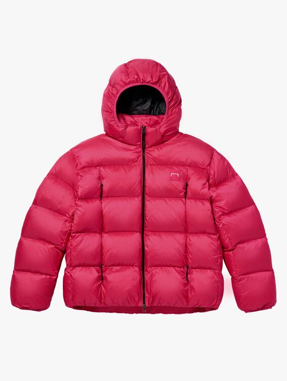 [SALE 30%] DETACHABLE HOODED PUFFER DOWN JACKET-RED