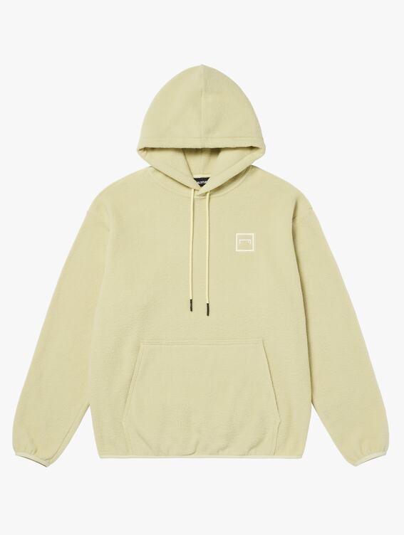 [SALE 30%] ESSENTIAL MICRO FLEECE HOODIE-GREYSH YELLOW