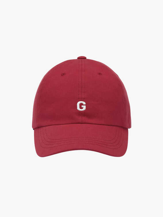 SMALL G LOGO BALL CAP-RED