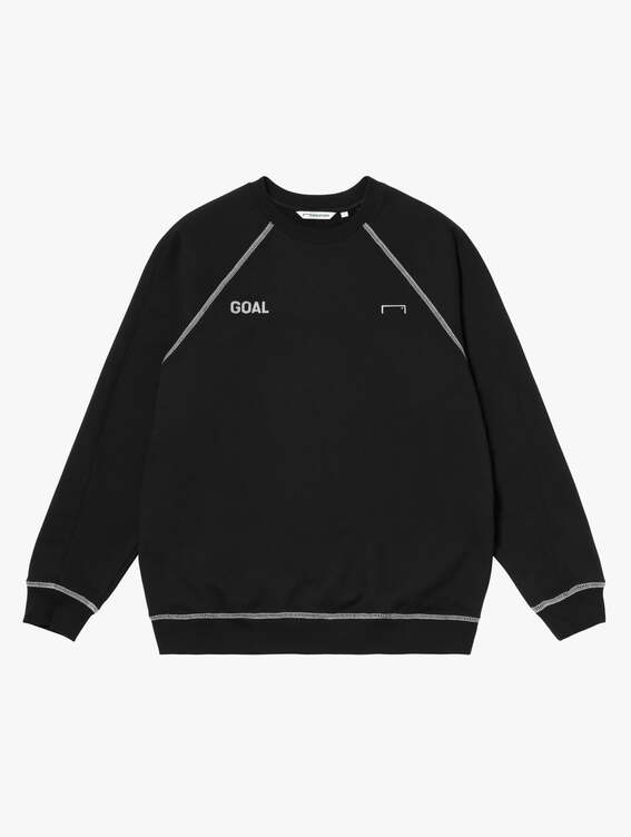 [SALE 10%] STITCHED BIG LOGO SWEAT-BLACK