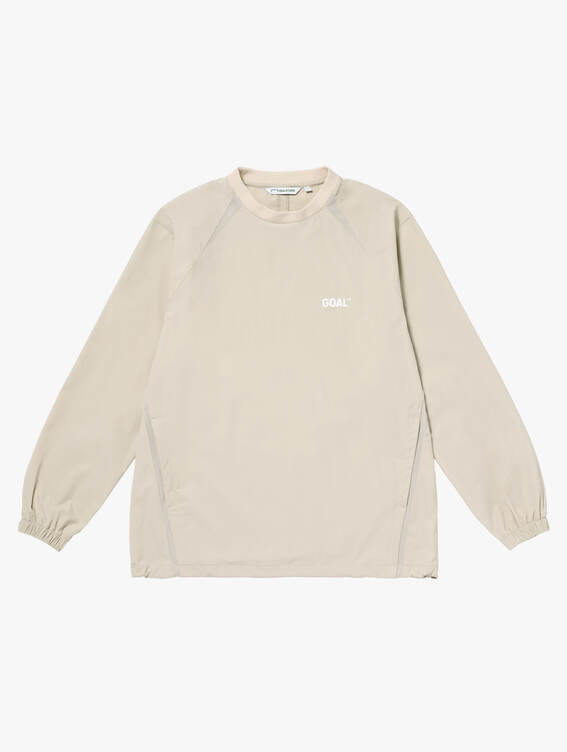 AIR THROUGH GOAL WIND PULLOVER-IVORY