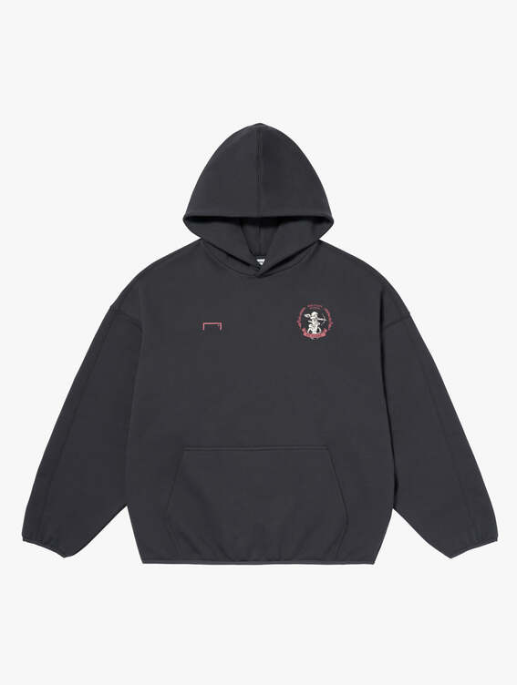 GOALSTUDIO FC EMBLEM HOODIE-CHARCOAL