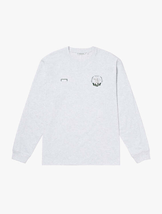 FC EMBLEM LONG SLEEVE TEE-MELANGE GREY