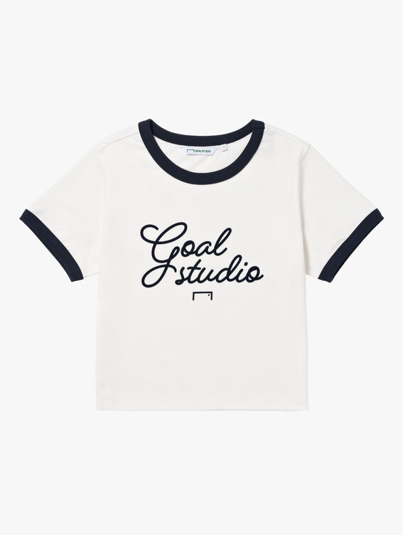 ★GOAL STUDIO★ WS SCRIPT LINGER TEENAVY G5MTS501#NV W`S SCRIPT LINGER TEE-BLACK - GOALSTUDIO
