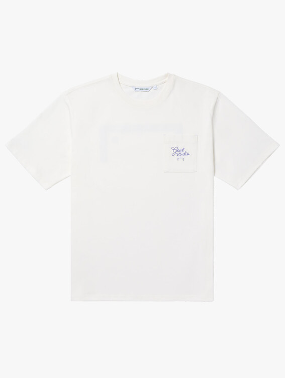 ☆送料無料☆GOAL STUDIO AIR MESH GRAFFITI LOGO POCKET TEE☆ 레츠GOAL SALE 20%] AIR MESH GRAFFITI LOGO POCKET TEE-ORANGE