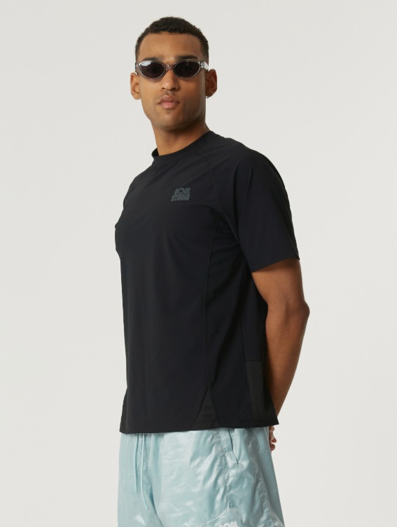 [ACTIVE SALE 30%] M`S AIR THROUGH TEE-BLACK