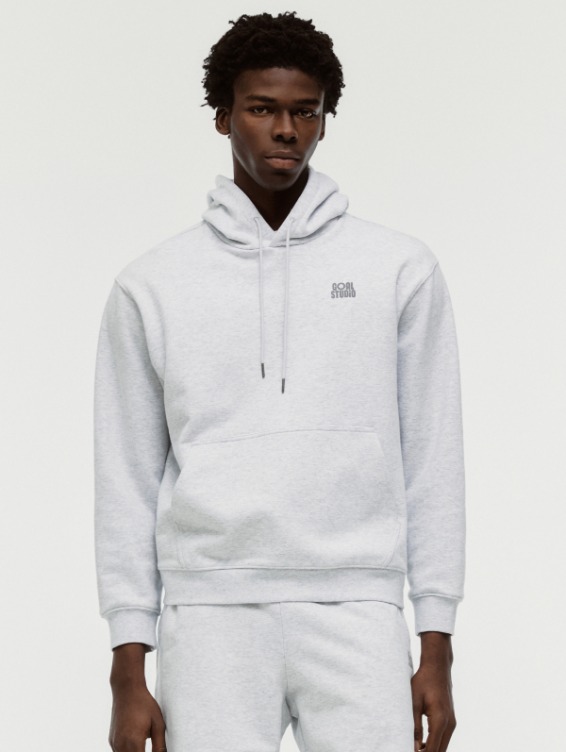 [PACE GOAL 10%] PAINT LOGO HOODIE-MELANGE GREY