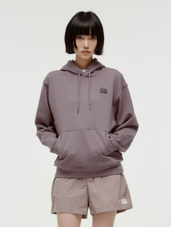 [PACE GOAL 10%] PAINT LOGO HOODIE-BROWN