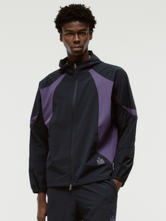 [PACE GOAL 10%] M`S COLOR-BLOCK JACKET-NAVY