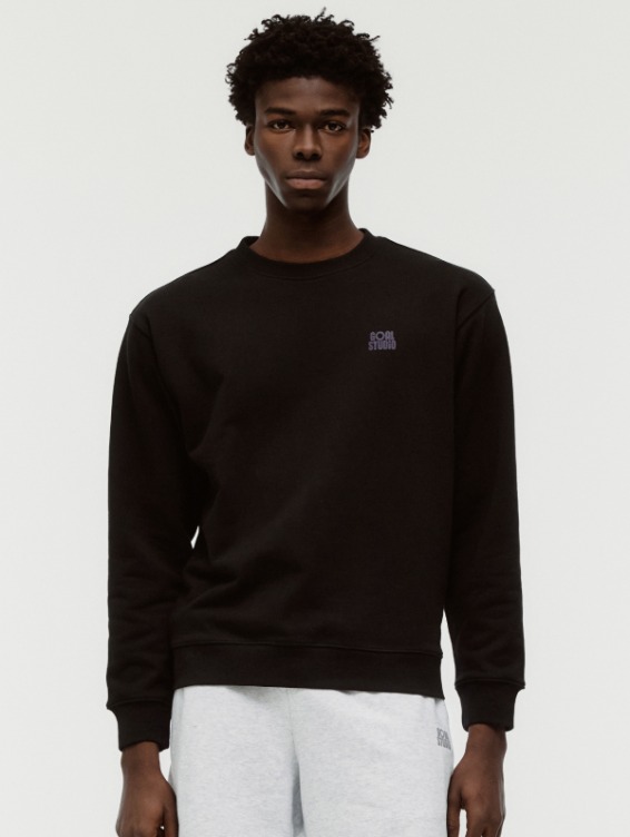 [PACE GOAL 10%] MAP LOGO CREWNECK-BLACK