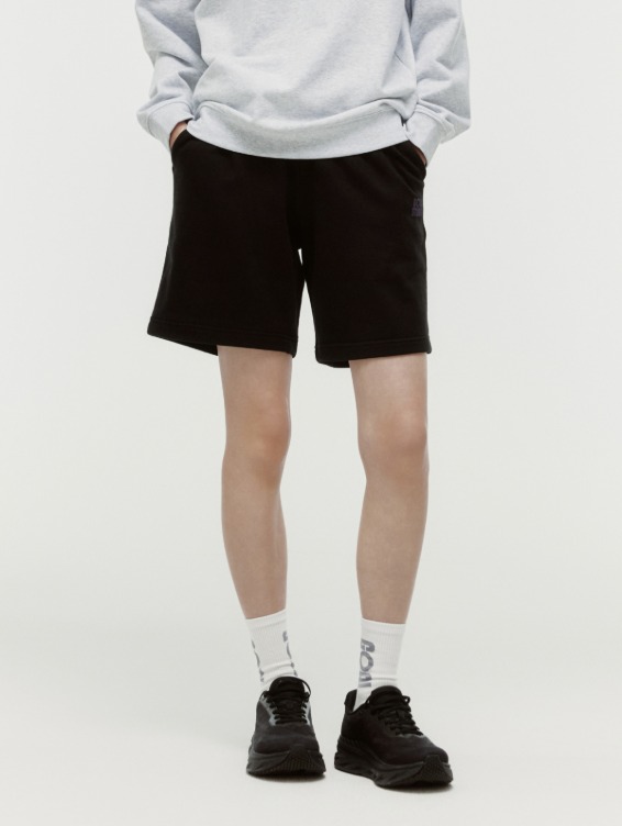 [PACE GOAL 10%] SWEAT JERSEY SHORTS-BLACK