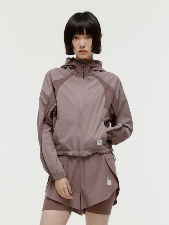 [PACE GOAL 10%] W`S COLOR-BLOCK JACKET-BROWN