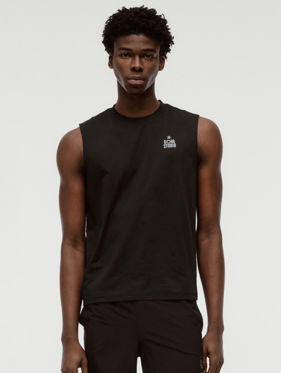 [PACE GOAL 10%] M`S ESSENTIAL AIRDRY SLEEVELESS-BLACK