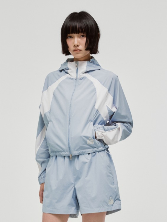[PACE GOAL 10%] W`S COLOR-BLOCK JACKET-SKYBLUE
