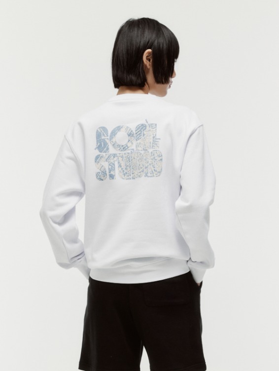 [PACE GOAL 10%] MAP LOGO CREWNECK-OFF WHITE