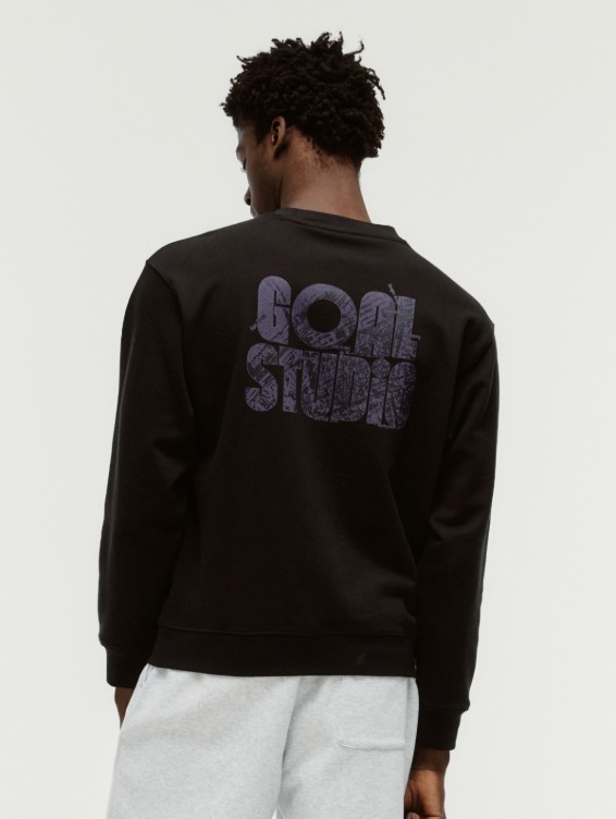 [SALE 10%] MAP LOGO CREWNECK-BLACK