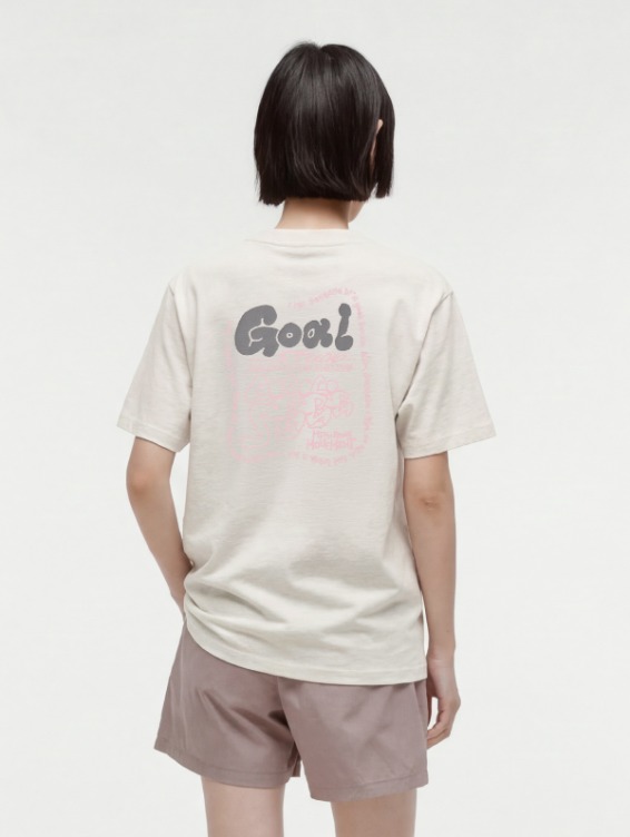 [ACTIVE SALE 10%] HRM GRAPHIC AIRMESH TEE-OATMEAL