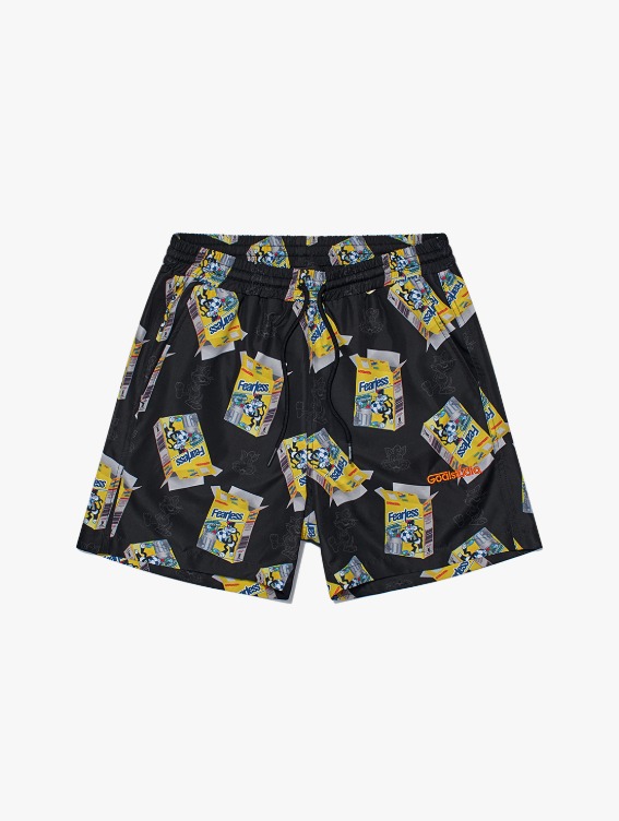 [40%]FEARLESS CEREAL BOX SHORTS