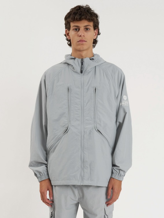 [40%] WHO KNOWS LIGHT WEIGHT JACKET - LIGHT GREY