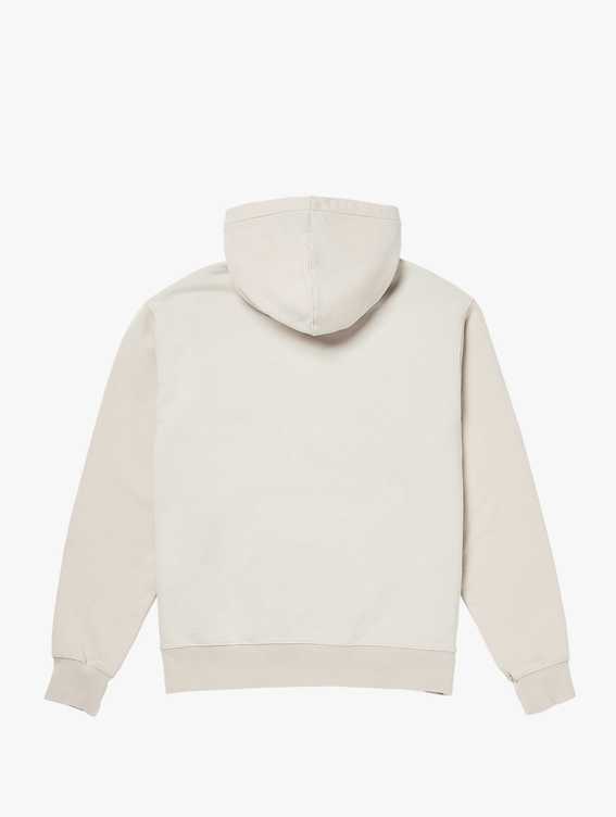 FC LETTERING STONE WASHED HOODIE-LIGHT BEIGE
