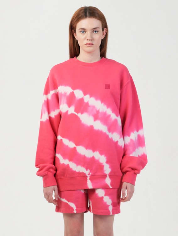 [40%] SIGNATURE TIE DYED SWEAT-PINK