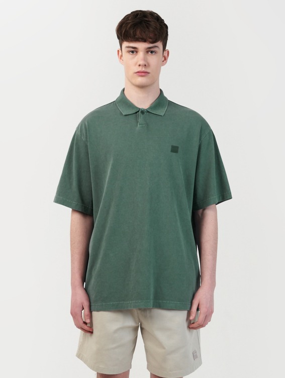 [30%] SIGNATURE PIGMENT DYED POLO TEE-GREEN