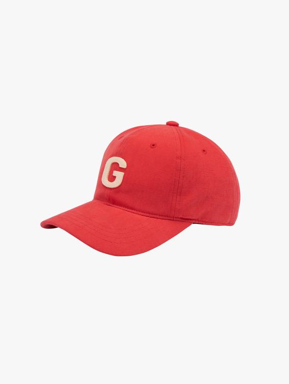 GOALSTUDIO G LOGO PEACHSKIN CAP-RED