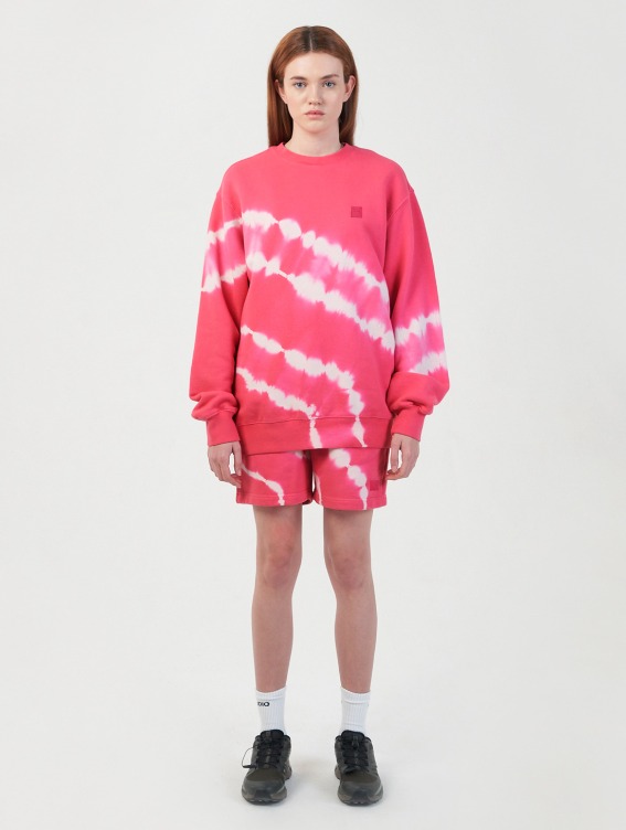 [10% OFF] SIGNATURE TIE DYED SWEAT&amp;SHORTS-PINK
