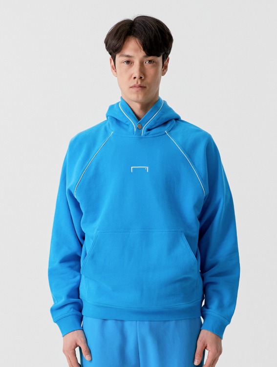 [SALE 30%] SMALL LOGO PIPING HOODIE-BLUE